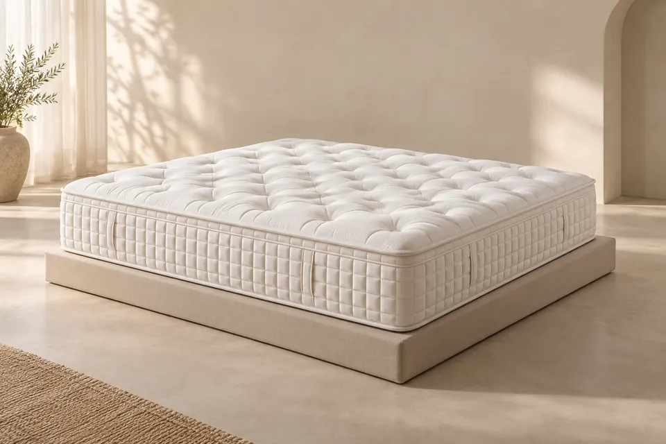 Illustrative white mattress