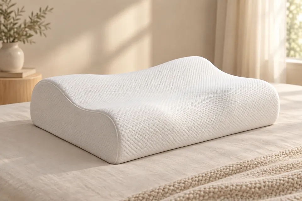 Illustrative memory foam pillow